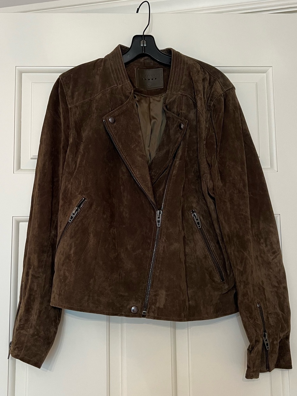 Blank NYC Army Green Suede Jacket